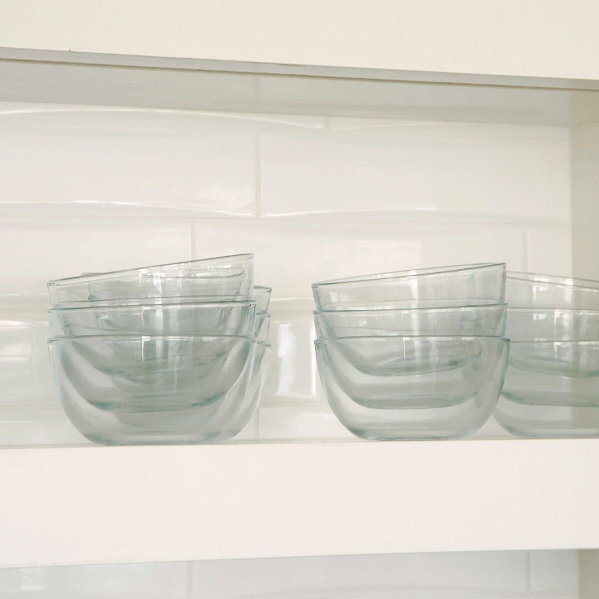 6 Inch Glass Bowls Set of 12 Glass Cereal Bowls