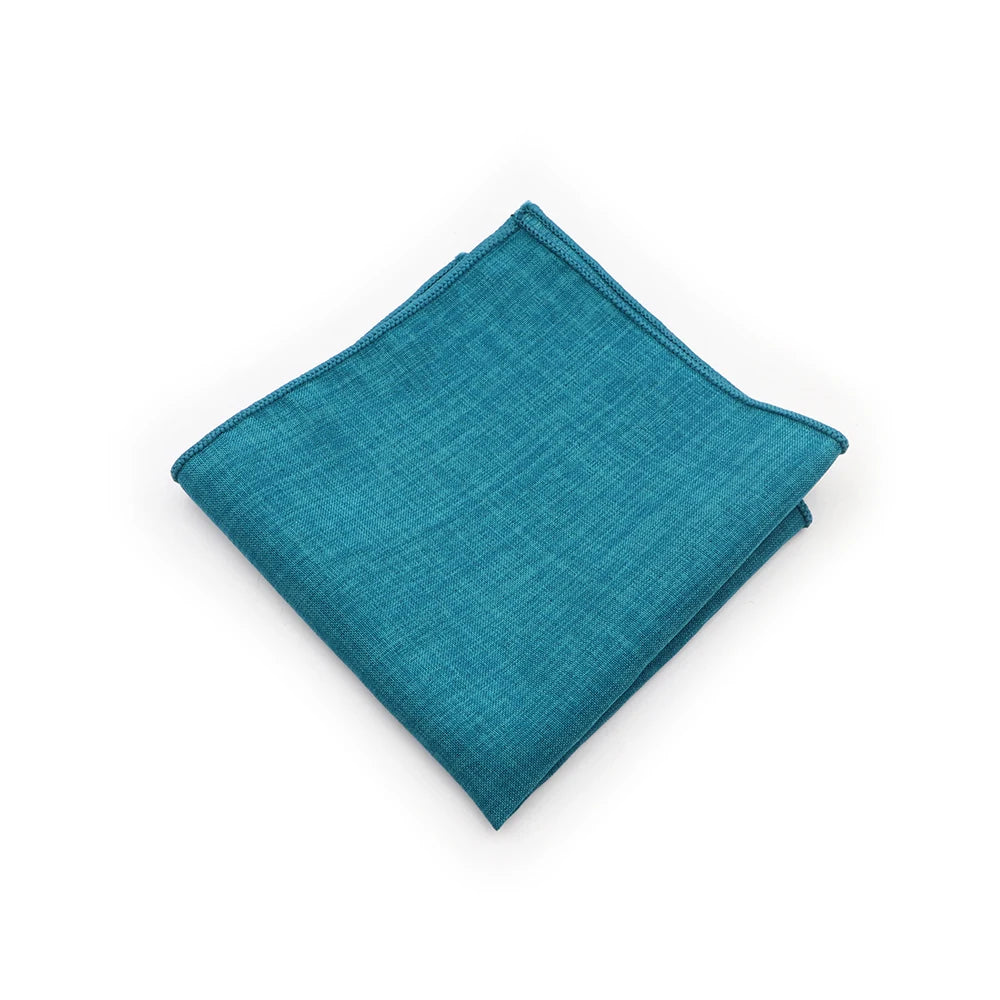 Solid Color 100% Cotton Hanky Vintage Pink Sage Green Blue Hankies Men'S Suits Pocket Square Handkerchief Towel Casual Gift