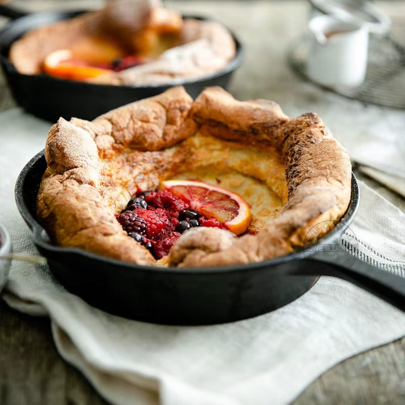 14/16/20Cm Cast Iron Frying Pan,Non-Stick Skillet Kitchen Fry Pot,Breakfast Pan Omelette Pancake Pan,Induction Cooking Cookware