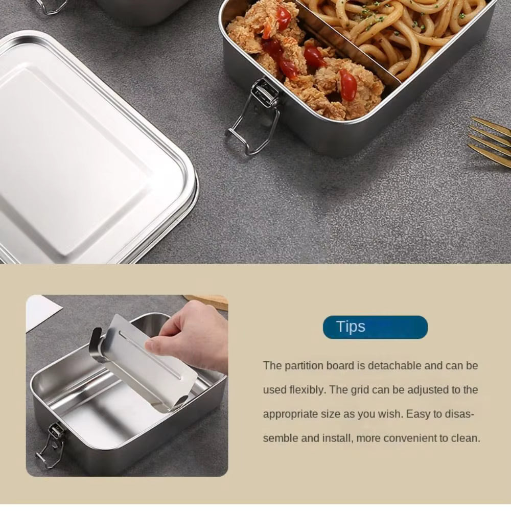 Stainless Steel Food Containers and Lunch Boxes (Various Sizes)