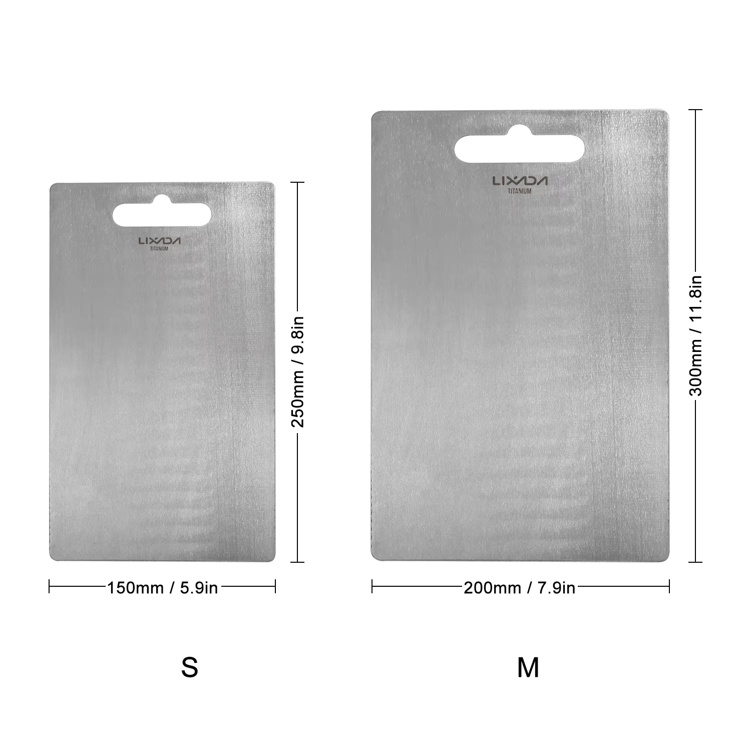 Pure Titanium Cutting Board, 11.8" x 7.9"