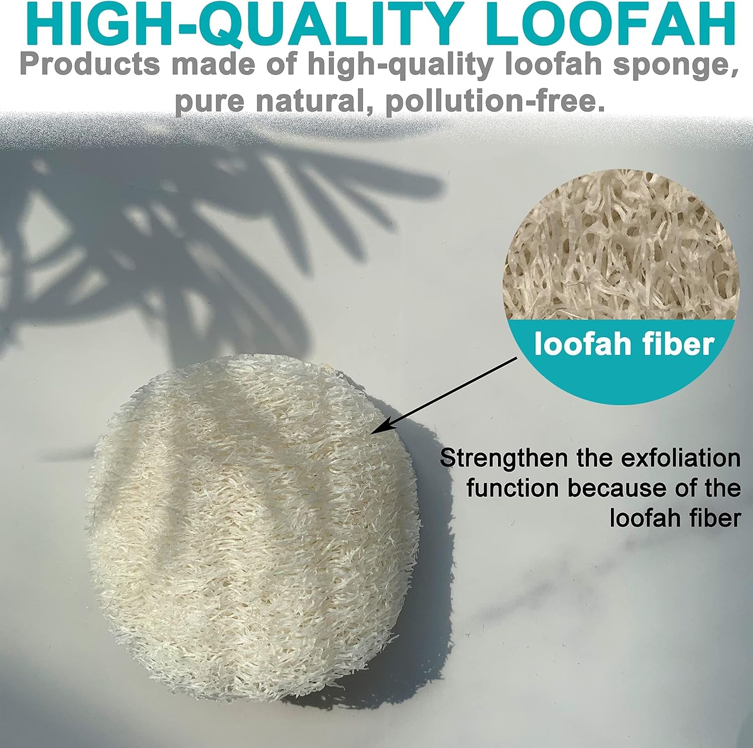 36 Pack Facial Loofah Pads round Loofah Facial Exfoliating Skin Scrub Pads