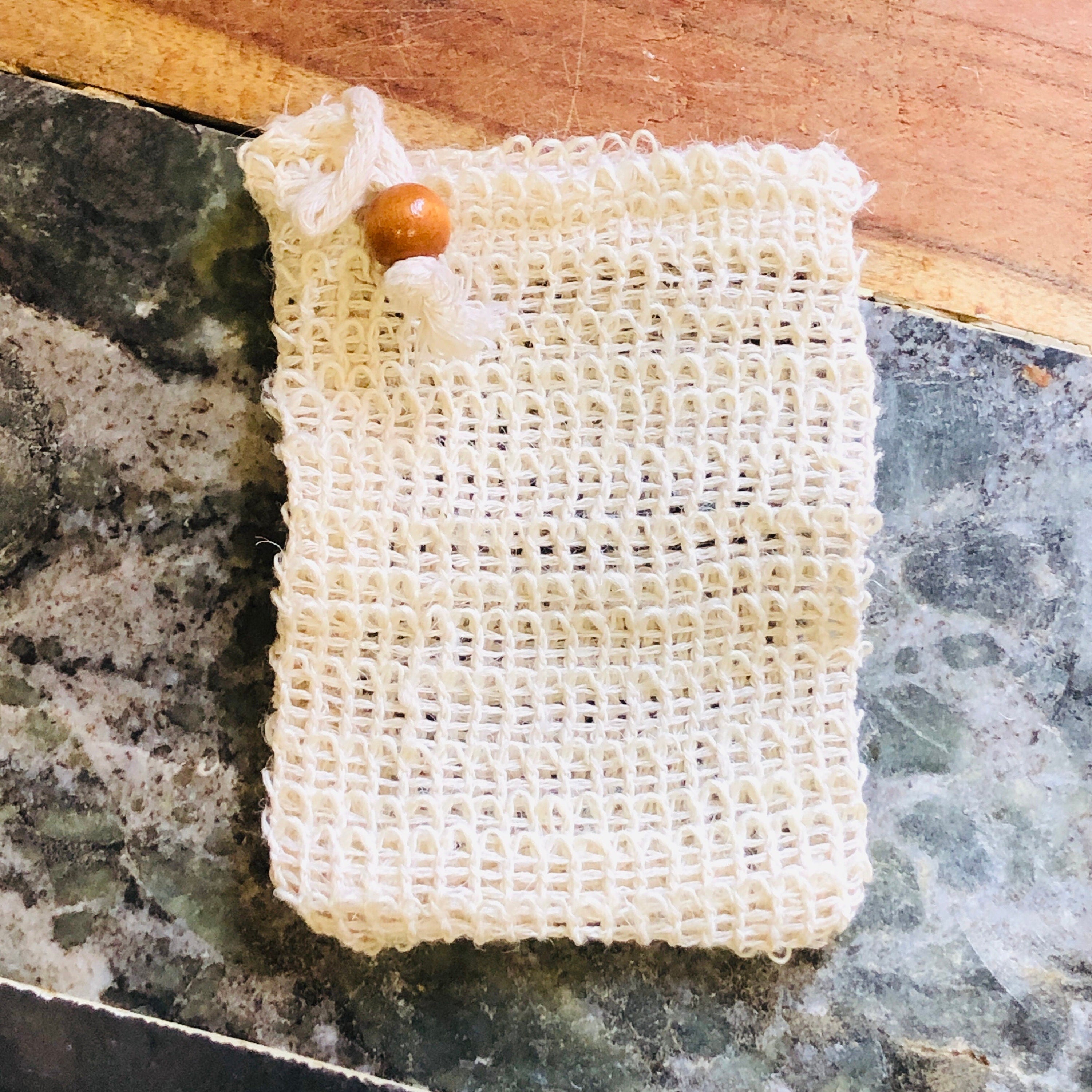 Sisal Soap Saver Pouch: Plant-Based Body Scrubber, Zero Waste